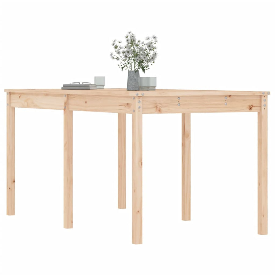 Tuintafel 59,5X82,5X76 Cm Massief Grenenhout 159.5 x 82.5 x 76 cm Natuurlijk grenenhout