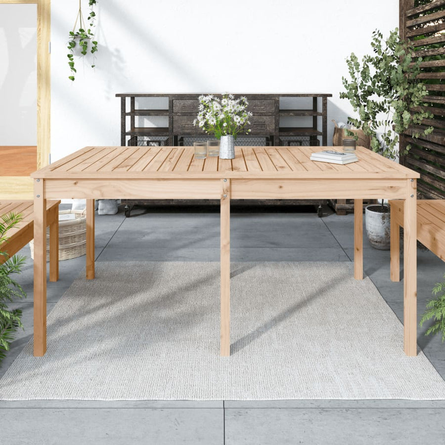 Tuintafel 59,5X82,5X76 Cm Massief Grenenhout 159.5 x 82.5 x 76 cm Natuurlijk grenenhout
