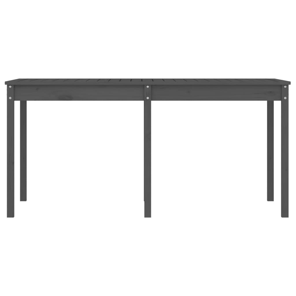 Tuintafel 159,5X82,5X76 Cm Massief Grenenhout Grijs
