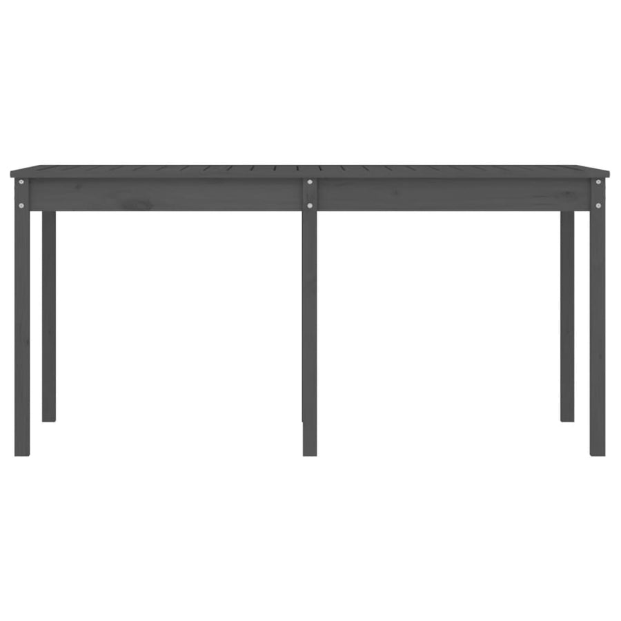 Tuintafel 159,5X82,5X76 Cm Massief Grenenhout Grijs