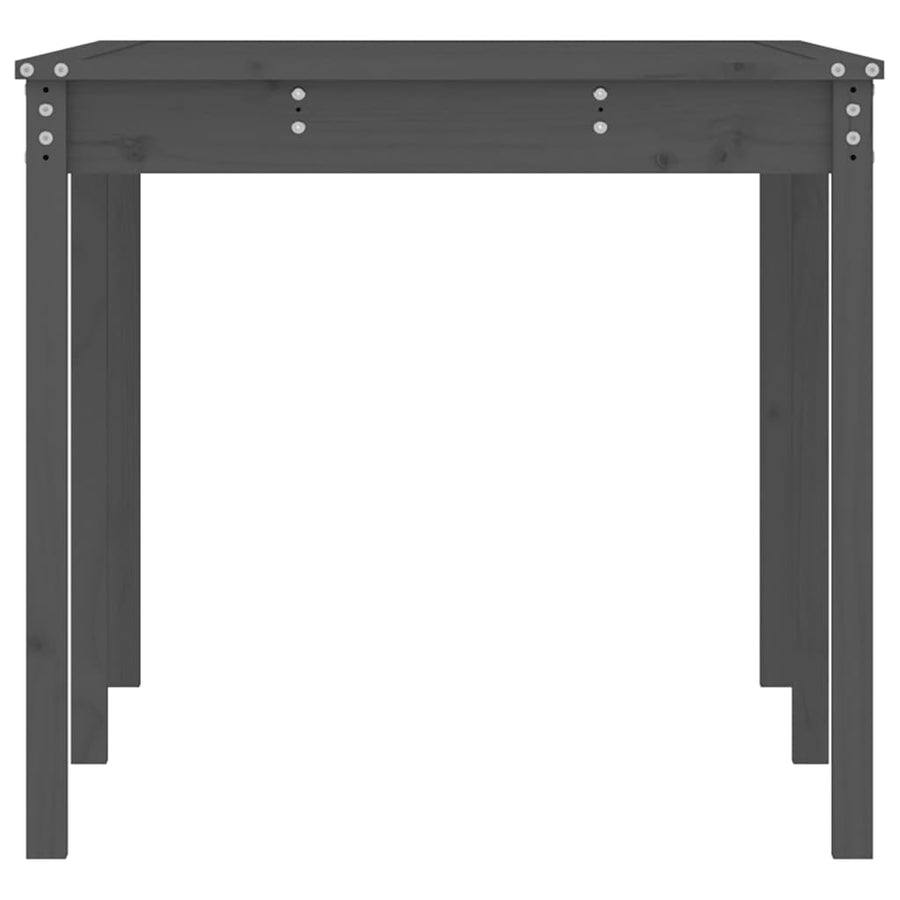 Tuintafel 159,5X82,5X76 Cm Massief Grenenhout Grijs