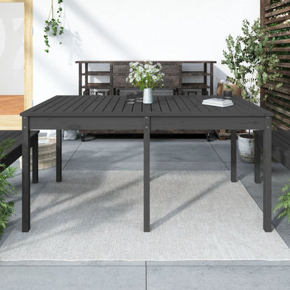 Tuintafel 159,5X82,5X76 Cm Massief Grenenhout Grijs