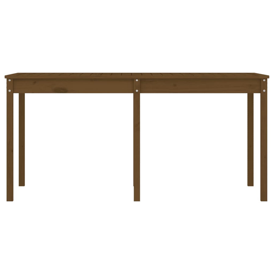 Tuintafel 159,5X82,5X76 Cm Massief Grenenhout Honingbruin