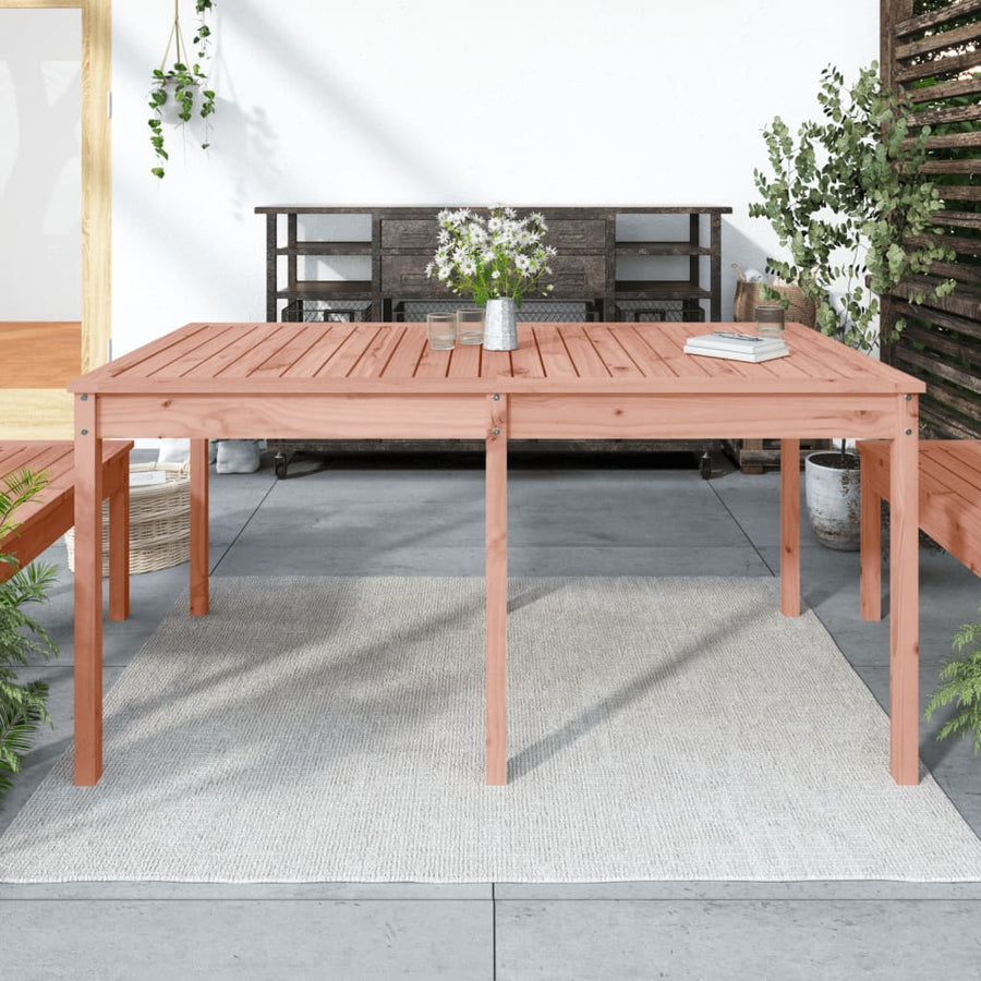 Tuintafel 59,5X82,5X76 Cm Massief Douglashout 159.5 x 82.5 x 76 cm Natuurlijk douglashout
