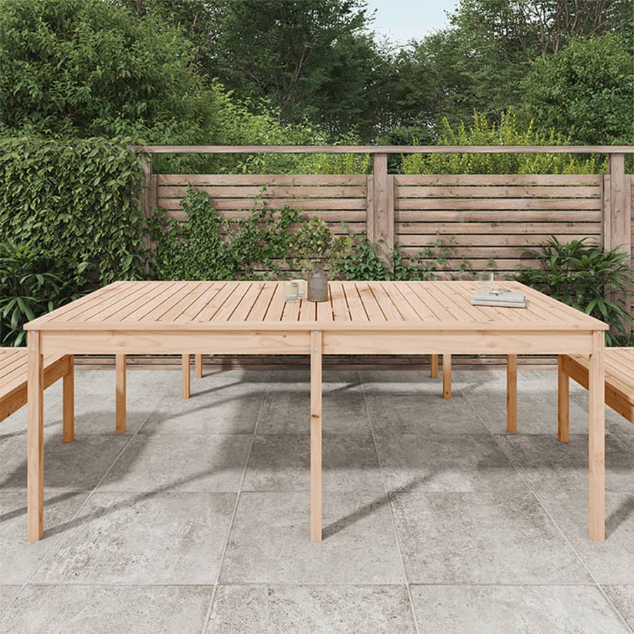 Tuintafel 203,5X00X76 Cm Massief Grenenhout 203.5 x 100 x 76 cm Natuurlijk grenenhout