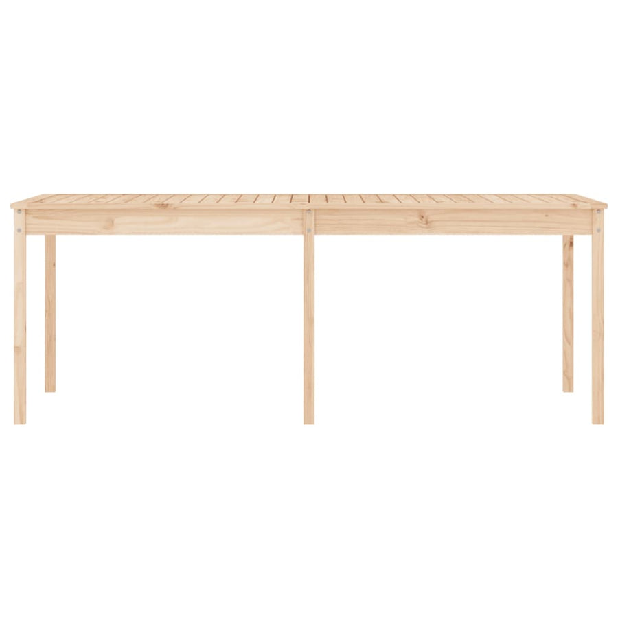 Tuintafel 203,5X00X76 Cm Massief Grenenhout 203.5 x 100 x 76 cm Natuurlijk grenenhout