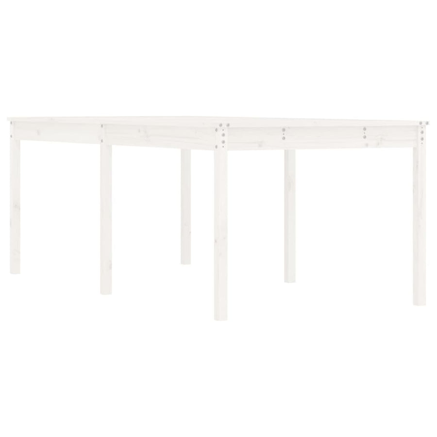 Tuintafel 203,5X100X76 Cm Massief Grenenhout Wit