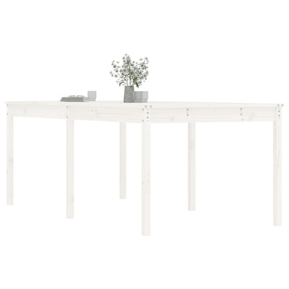 Tuintafel 203,5X100X76 Cm Massief Grenenhout Wit