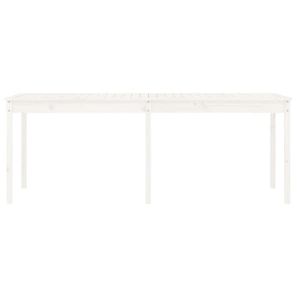 Tuintafel 203,5X100X76 Cm Massief Grenenhout Wit