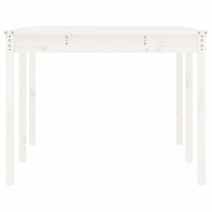 Tuintafel 203,5X100X76 Cm Massief Grenenhout Wit