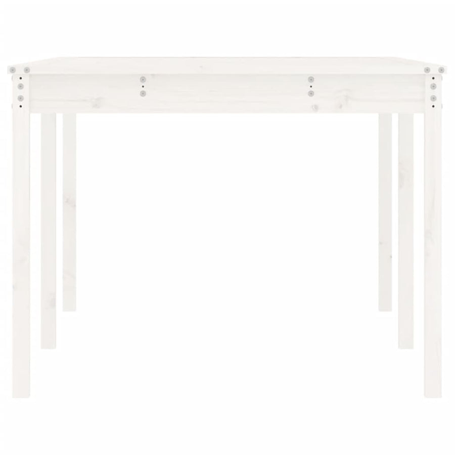 Tuintafel 203,5X100X76 Cm Massief Grenenhout Wit