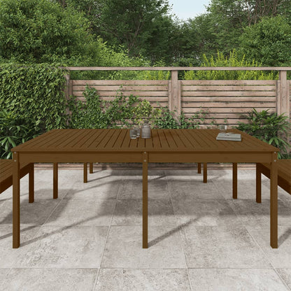 Tuintafel 203,5X100X76 Cm Massief Grenenhout Honingbruin