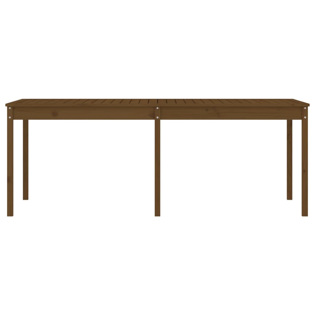 Tuintafel 203,5X100X76 Cm Massief Grenenhout Honingbruin