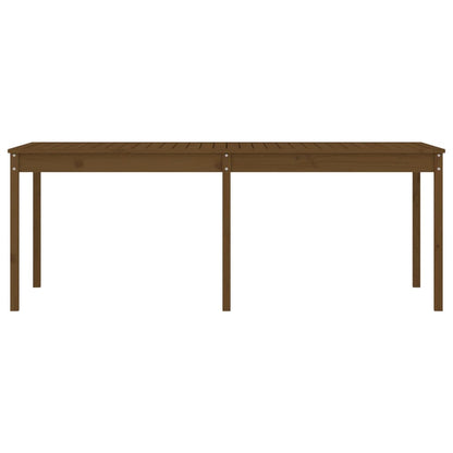 Tuintafel 203,5X100X76 Cm Massief Grenenhout Honingbruin