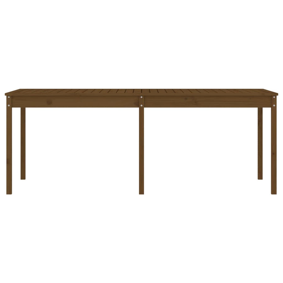 Tuintafel 203,5X100X76 Cm Massief Grenenhout Honingbruin
