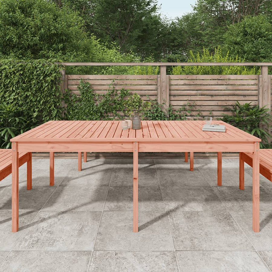 Tuintafel 203,5X00X76 Cm Massief Douglashout 203.5 x 100 x 76 cm Natuurlijk douglashout