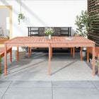 Garden table 203.5x100x76 cm solid Douglas fir
