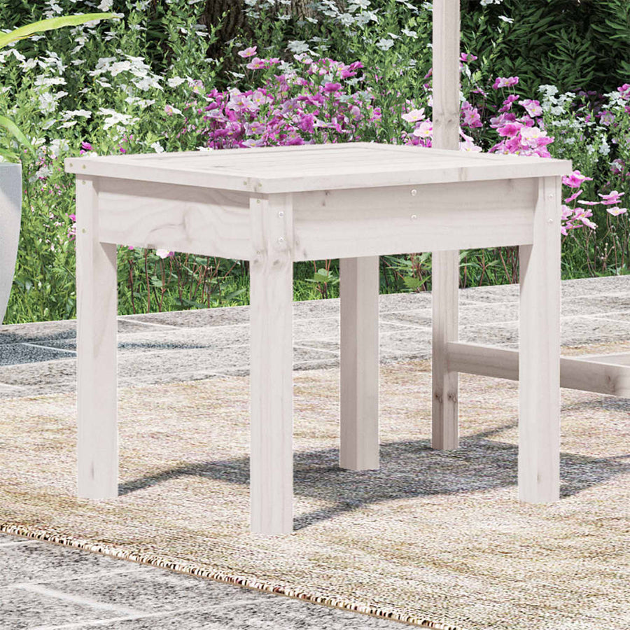 Tuinbank Massief Grenenhout Wit 50 x 44 x 45 cm Wit grenenhout