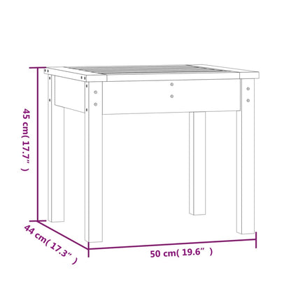 Tuinbank Massief Grenenhout Wit 50 x 44 x 45 cm Wit grenenhout