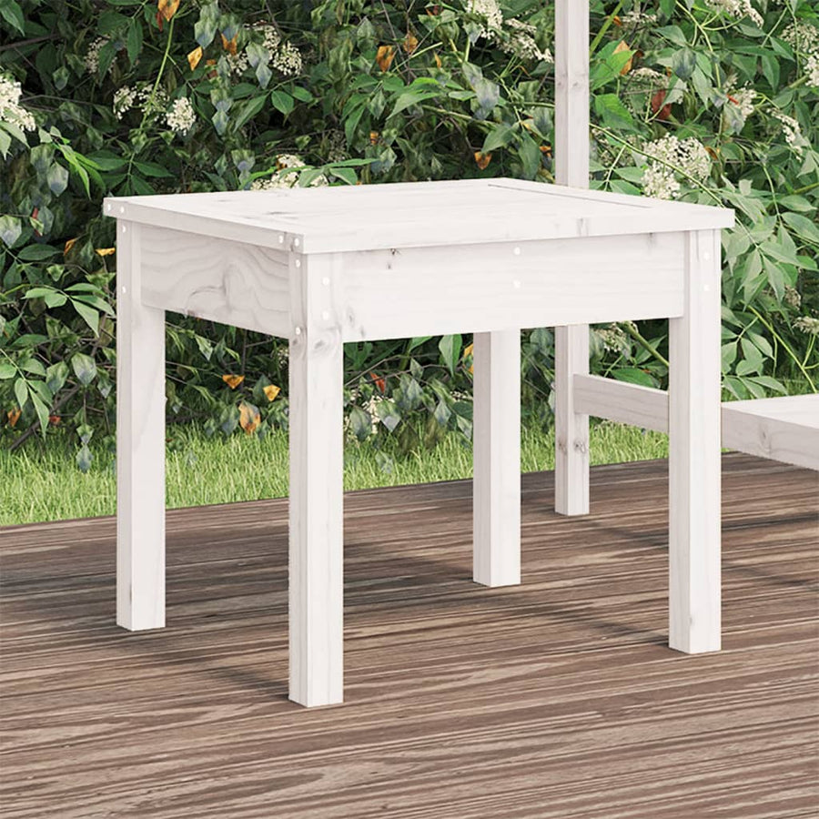 Tuinbank Massief Grenenhout Wit 50 x 44 x 45 cm Wit grenenhout