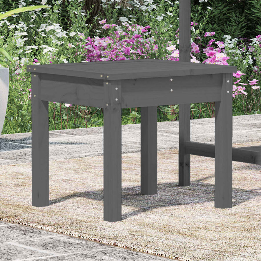 Tuinbank Massief Grenenhout Grijs 50 x 44 x 45 cm Grijs grenenhout