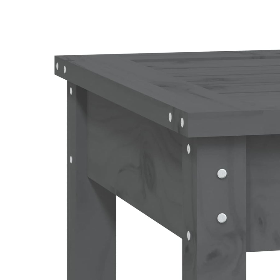 Tuinbank Massief Grenenhout Grijs 50 x 44 x 45 cm Grijs grenenhout