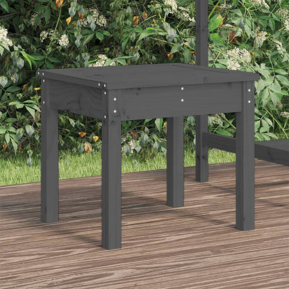 Tuinbank Massief Grenenhout Grijs 50 x 44 x 45 cm Grijs grenenhout
