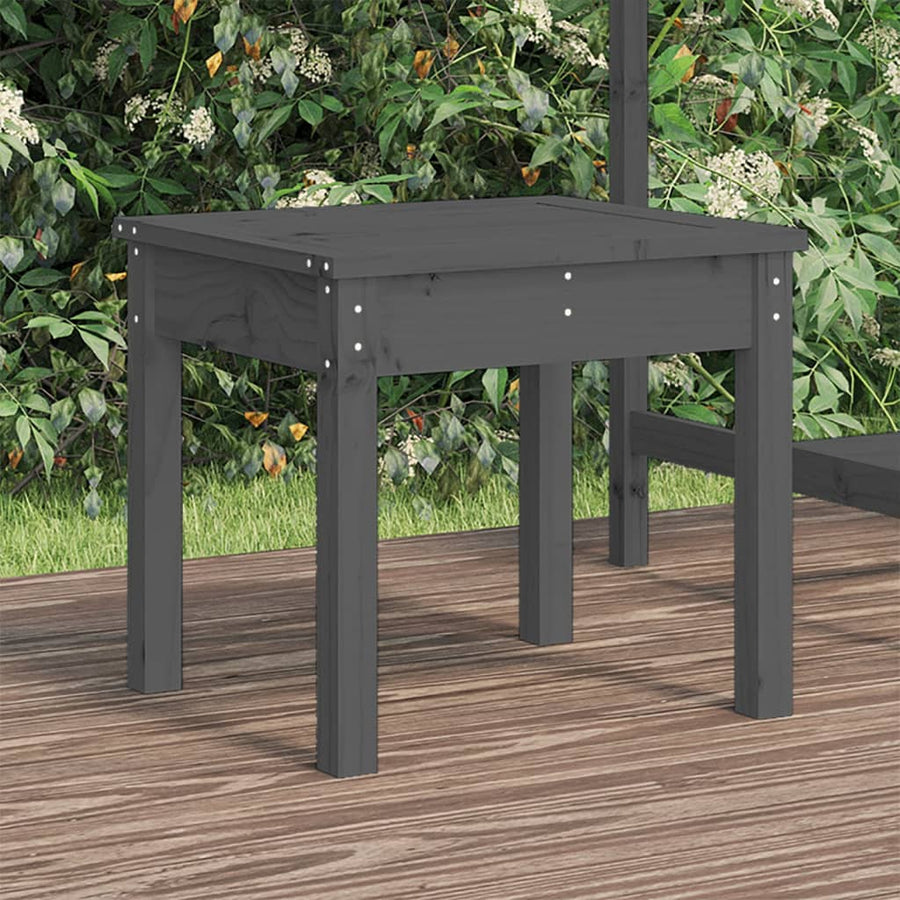 Tuinbank Massief Grenenhout Grijs 50 x 44 x 45 cm Grijs grenenhout