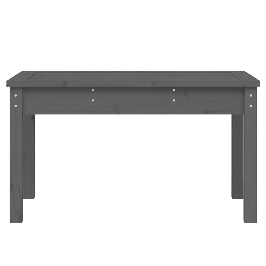 Tuinbank Massief Grenenhout Grijs 80 x 44 x 45 cm Grijs grenenhout