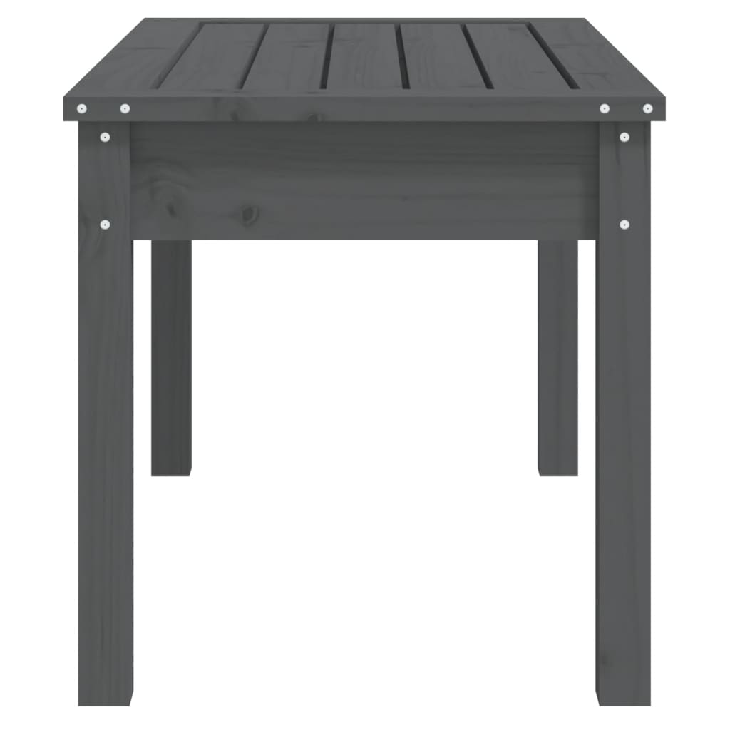Tuinbank Massief Grenenhout Grijs 80 x 44 x 45 cm Grijs grenenhout