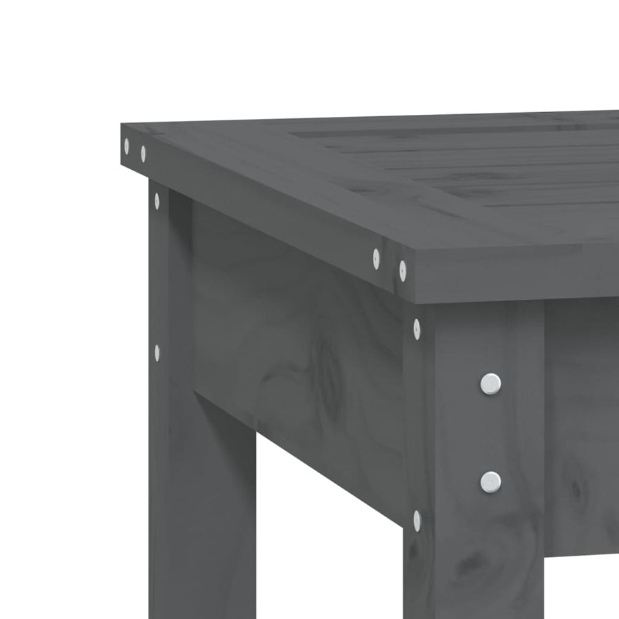 Tuinbank Massief Grenenhout Grijs 80 x 44 x 45 cm Grijs grenenhout