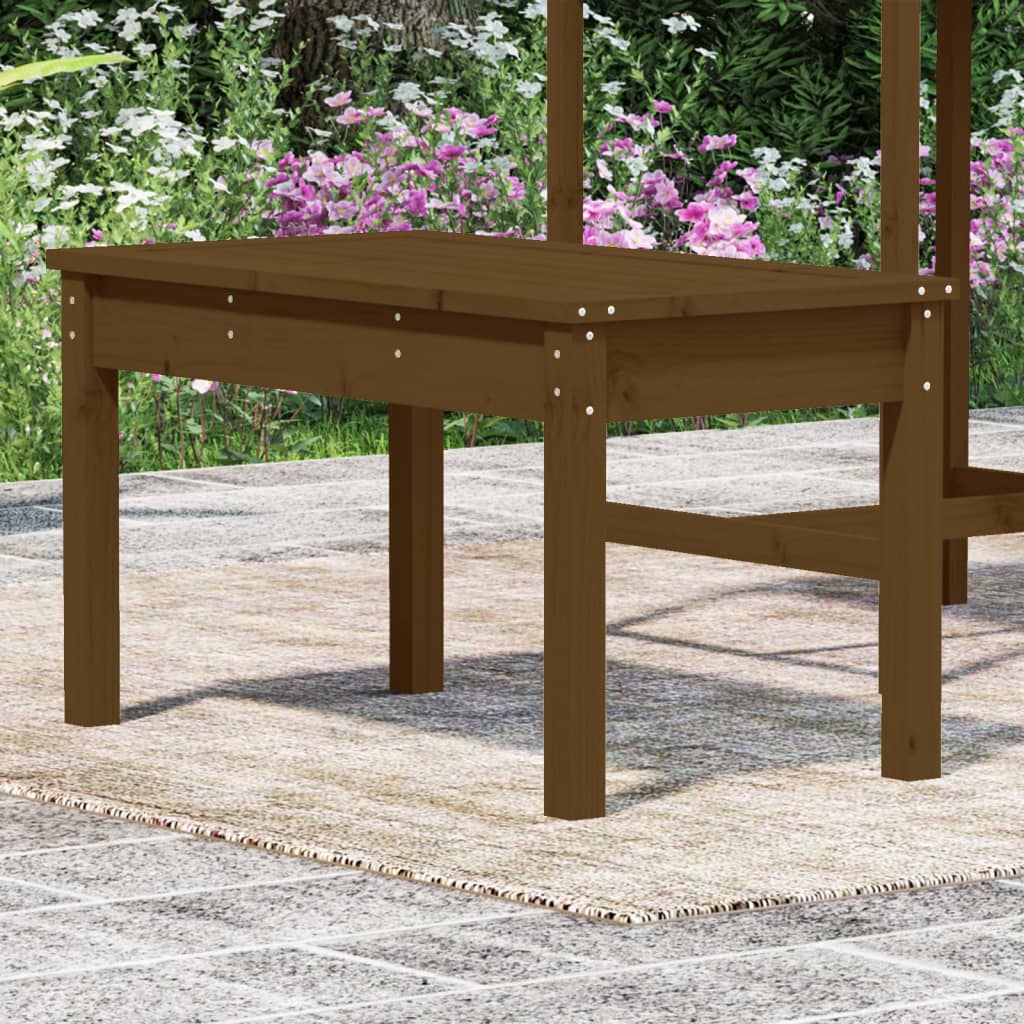 Tuinbank Massief Grenenhout Honingbruin 80 x 44 x 45 cm Honingbruin grenenhout