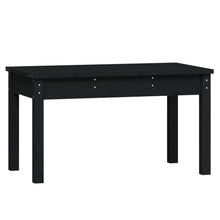 Tuinbank Massief Grenenhout Zwart 80 x 44 x 45 cm Zwart grenenhout