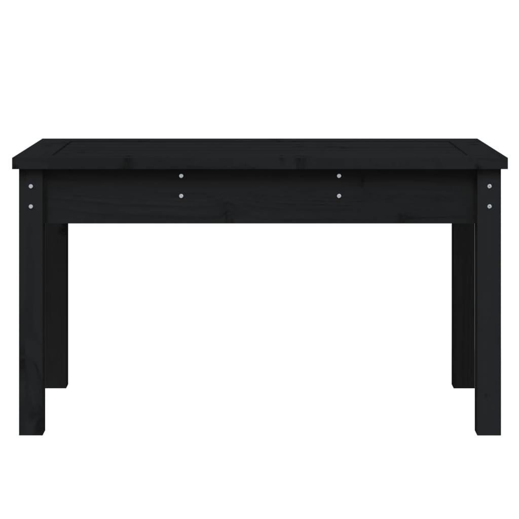 Tuinbank Massief Grenenhout Zwart 80 x 44 x 45 cm Zwart grenenhout