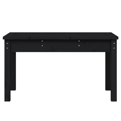 Tuinbank Massief Grenenhout Zwart 80 x 44 x 45 cm Zwart grenenhout