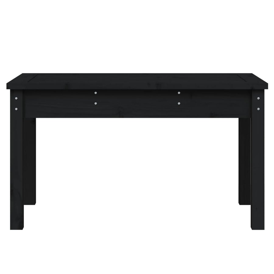 Tuinbank Massief Grenenhout Zwart 80 x 44 x 45 cm Zwart grenenhout
