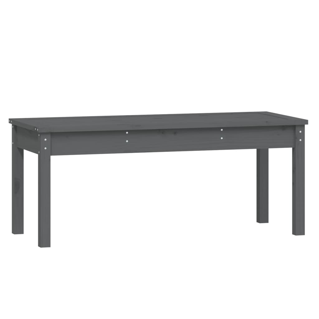 Tuinbank Massief Grenenhout Grijs 109 x 44 x 45 cm Grijs grenenhout