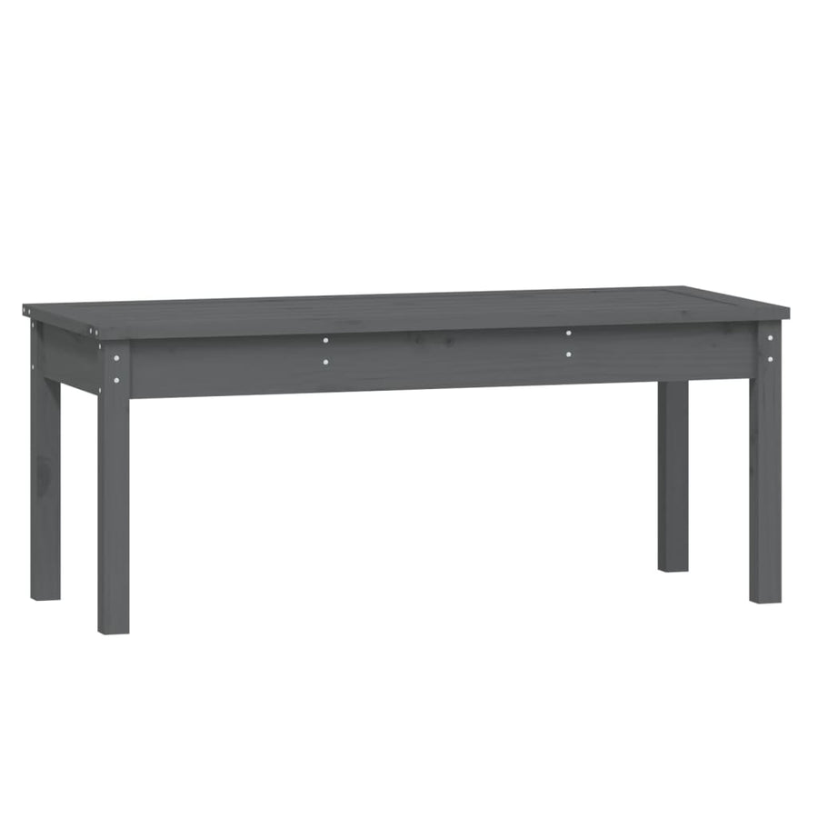 Tuinbank Massief Grenenhout Grijs 109 x 44 x 45 cm Grijs grenenhout