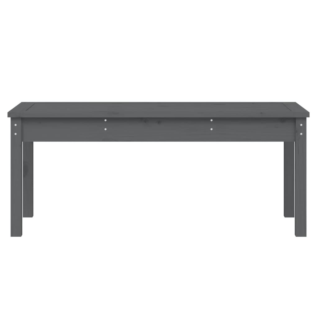 Tuinbank Massief Grenenhout Grijs 109 x 44 x 45 cm Grijs grenenhout