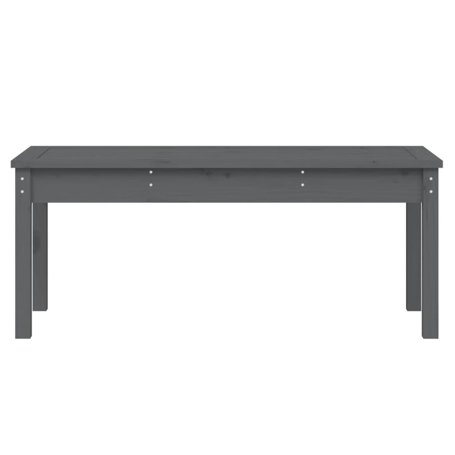Tuinbank Massief Grenenhout Grijs 109 x 44 x 45 cm Grijs grenenhout
