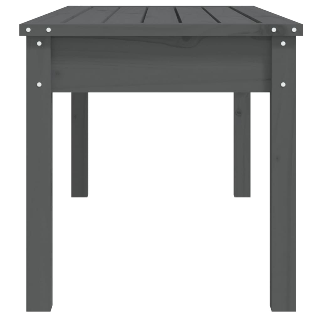 Tuinbank Massief Grenenhout Grijs 109 x 44 x 45 cm Grijs grenenhout