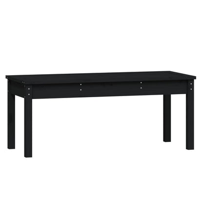 Tuinbank Massief Grenenhout Zwart 109 x 44 x 45 cm Zwart grenenhout