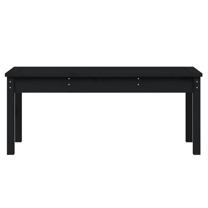 Tuinbank Massief Grenenhout Zwart 109 x 44 x 45 cm Zwart grenenhout