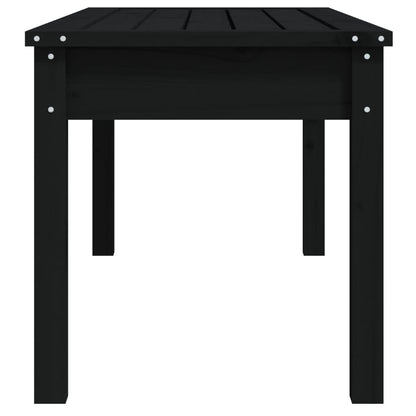 Tuinbank Massief Grenenhout Zwart 109 x 44 x 45 cm Zwart grenenhout