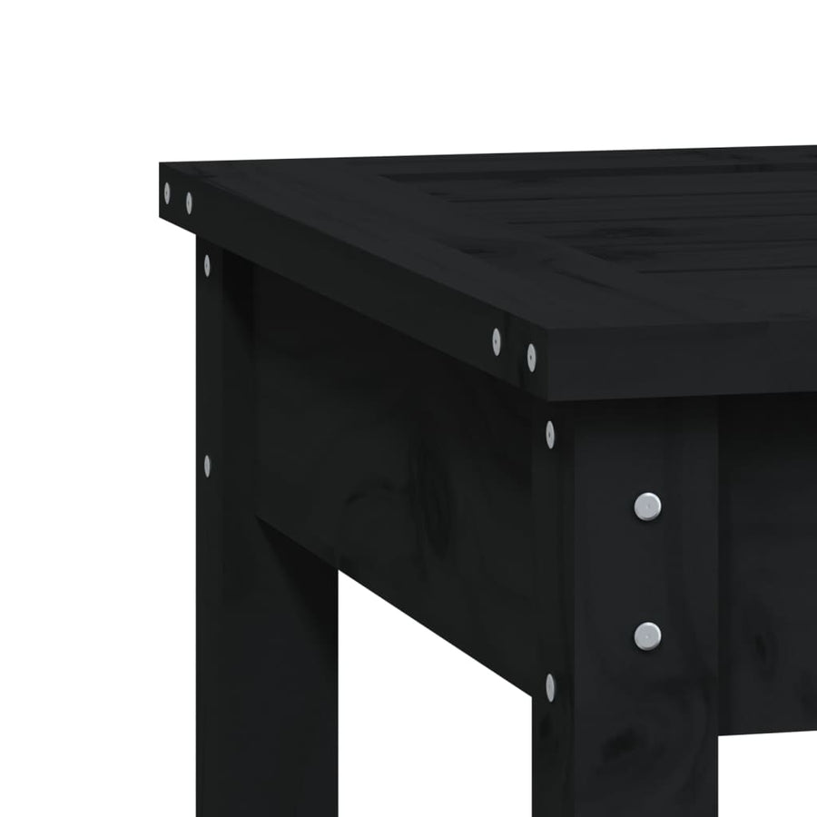 Tuinbank Massief Grenenhout Zwart 109 x 44 x 45 cm Zwart grenenhout