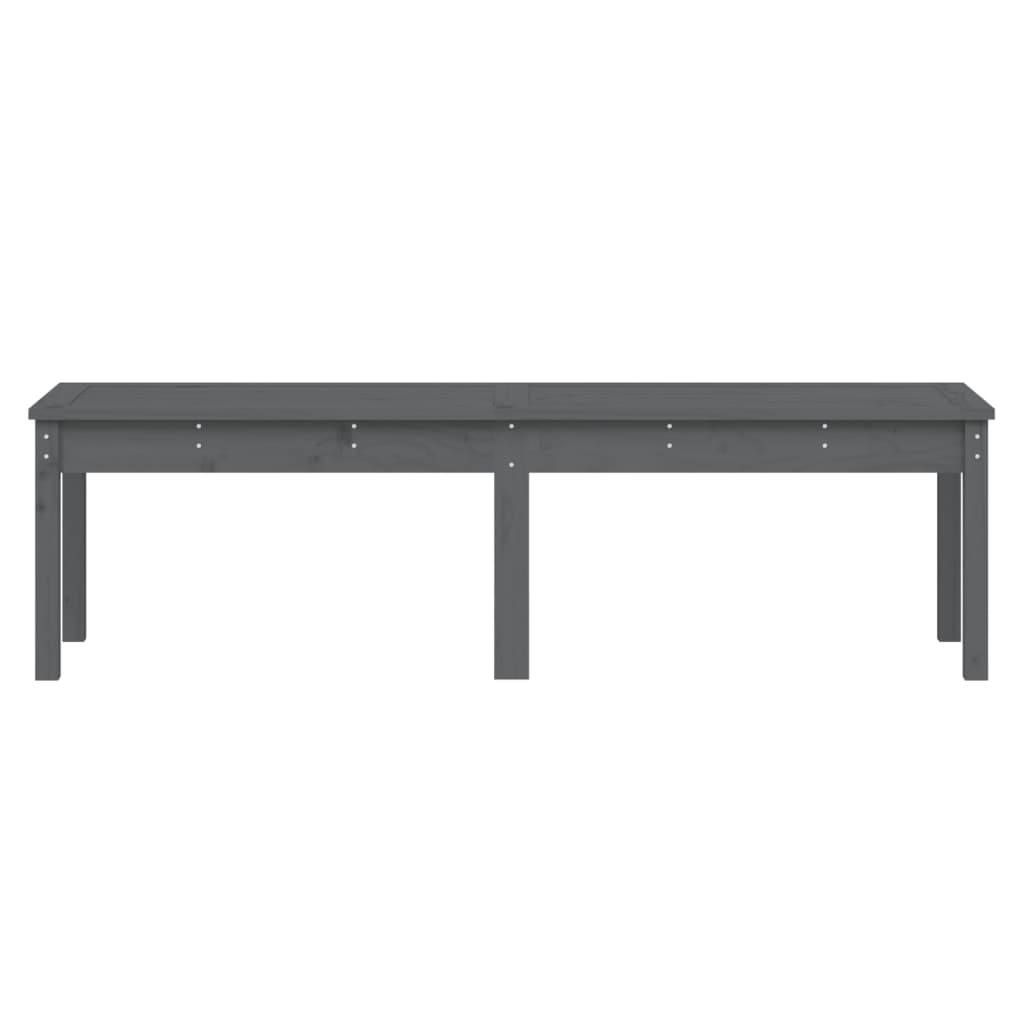 Tuinbank 2-Zits 59,5X44X45 Cm Massief Grenenhout Grijs 159.5 x 44 x 45 cm Grijs grenenhout
