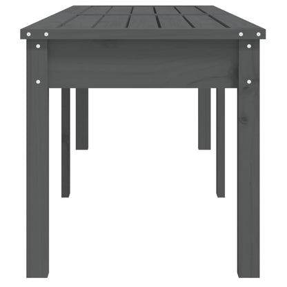 Tuinbank 2-Zits 59,5X44X45 Cm Massief Grenenhout Grijs 159.5 x 44 x 45 cm Grijs grenenhout