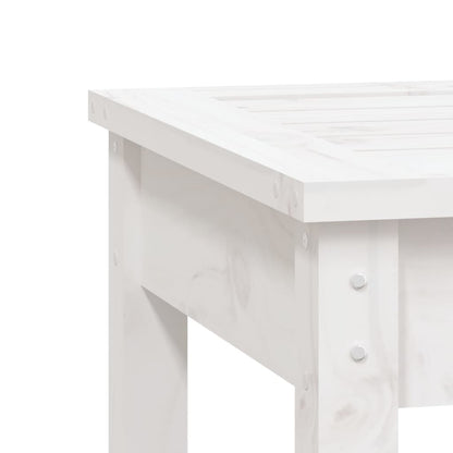 Tuinbank 2-Zits 203,5X44X45 Cm Massief Grenenhout Wit 203.5 x 44 x 45 cm Wit grenenhout