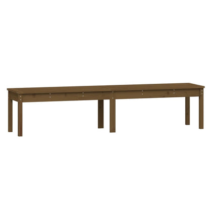 Tuinbank 2-Zits 203,5X44X45 Cm Massief Grenenhout Honingbruin 203.5 x 44 x 45 cm Honingbruin grenenhout