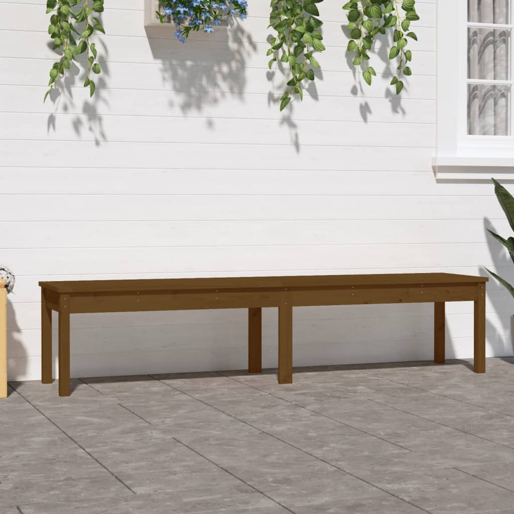 Tuinbank 2-Zits 203,5X44X45 Cm Massief Grenenhout Honingbruin 203.5 x 44 x 45 cm Honingbruin grenenhout